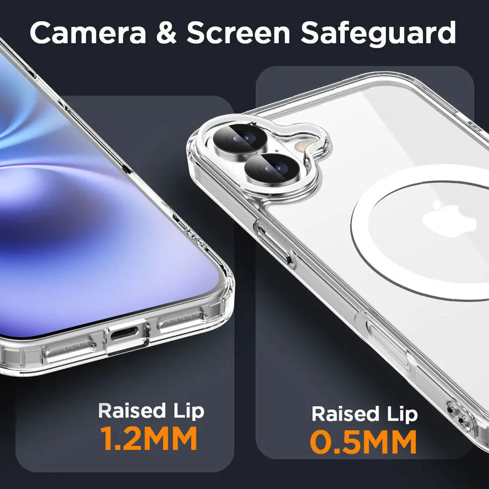Clear Magsafe case for iPhone 16e, 16 & 17