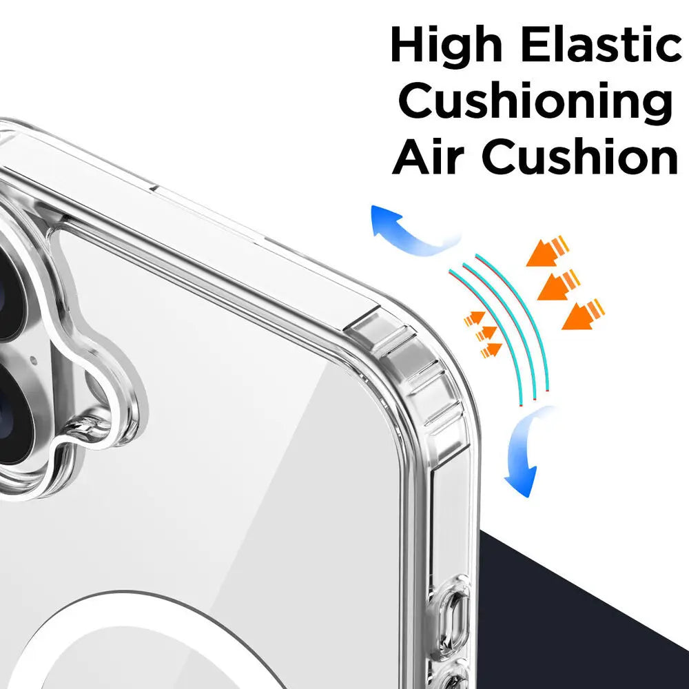 Clear Magsafe case for iPhone 16e, 16 & 17